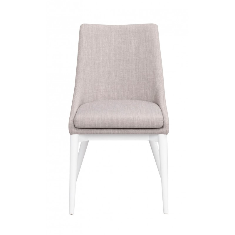 RO Be Dining Chair Light Grey/White